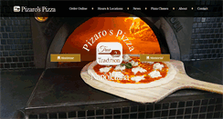 Desktop Screenshot of pizarospizza.com