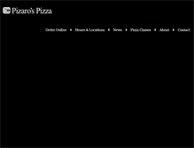 Tablet Screenshot of pizarospizza.com